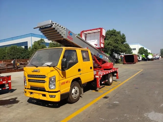 淄博博山附近云梯车出租 砂石搬运